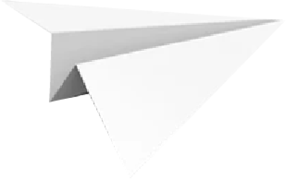 imagen de avion de papel como decorado